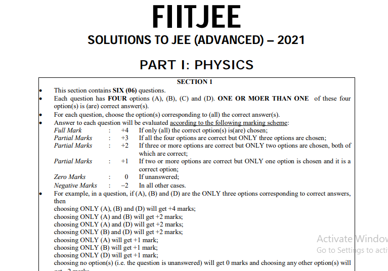 Previous Year Question Papers For IIT Genius