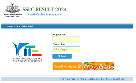 Kerala SSLC 10th Result 2024