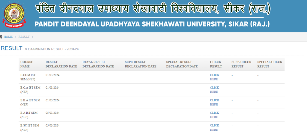 PDUSU Result 2024