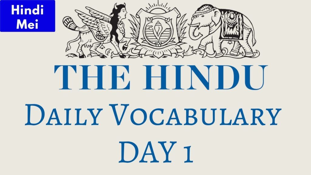 The Hindu Daily Vocabulary: 30 September 2024